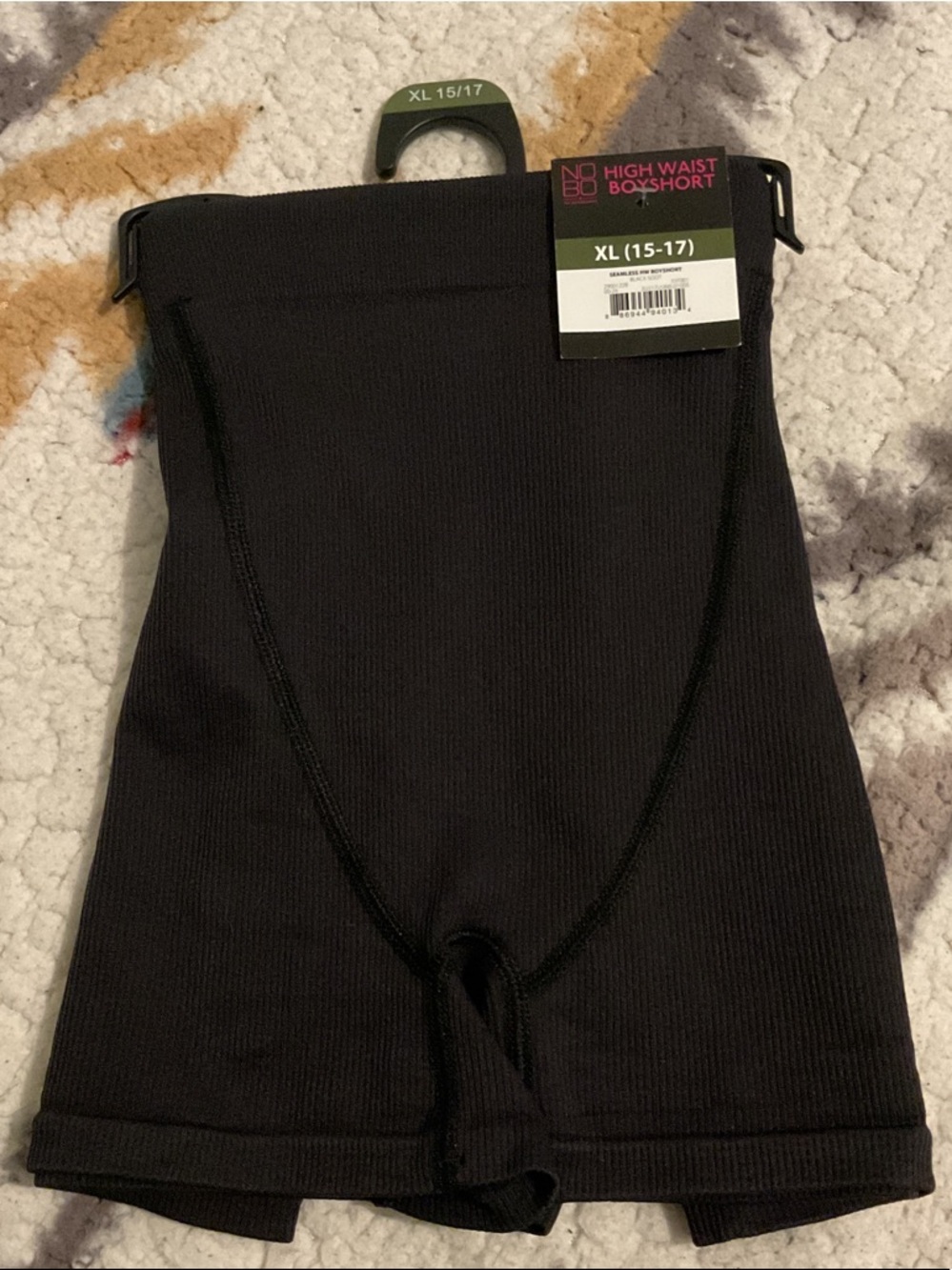 NOBO High Waist Boyshorts - Black